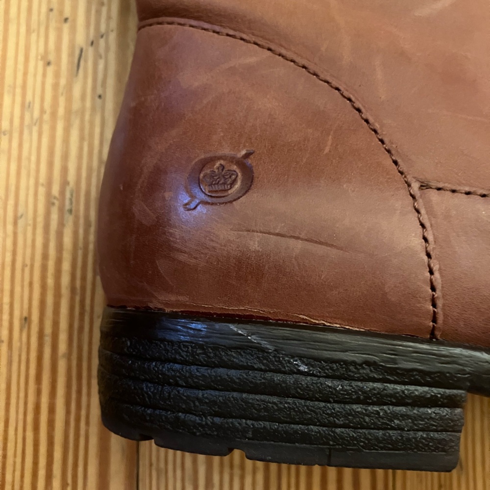 NWT Born Shaunie Extended Calf Boots in Cognac Sz 7. - Picture 9 of 12